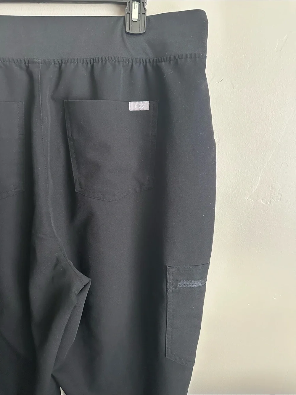 Figs Technical Collection Black Joggers with Drawstring Scrubs SZ XXL T